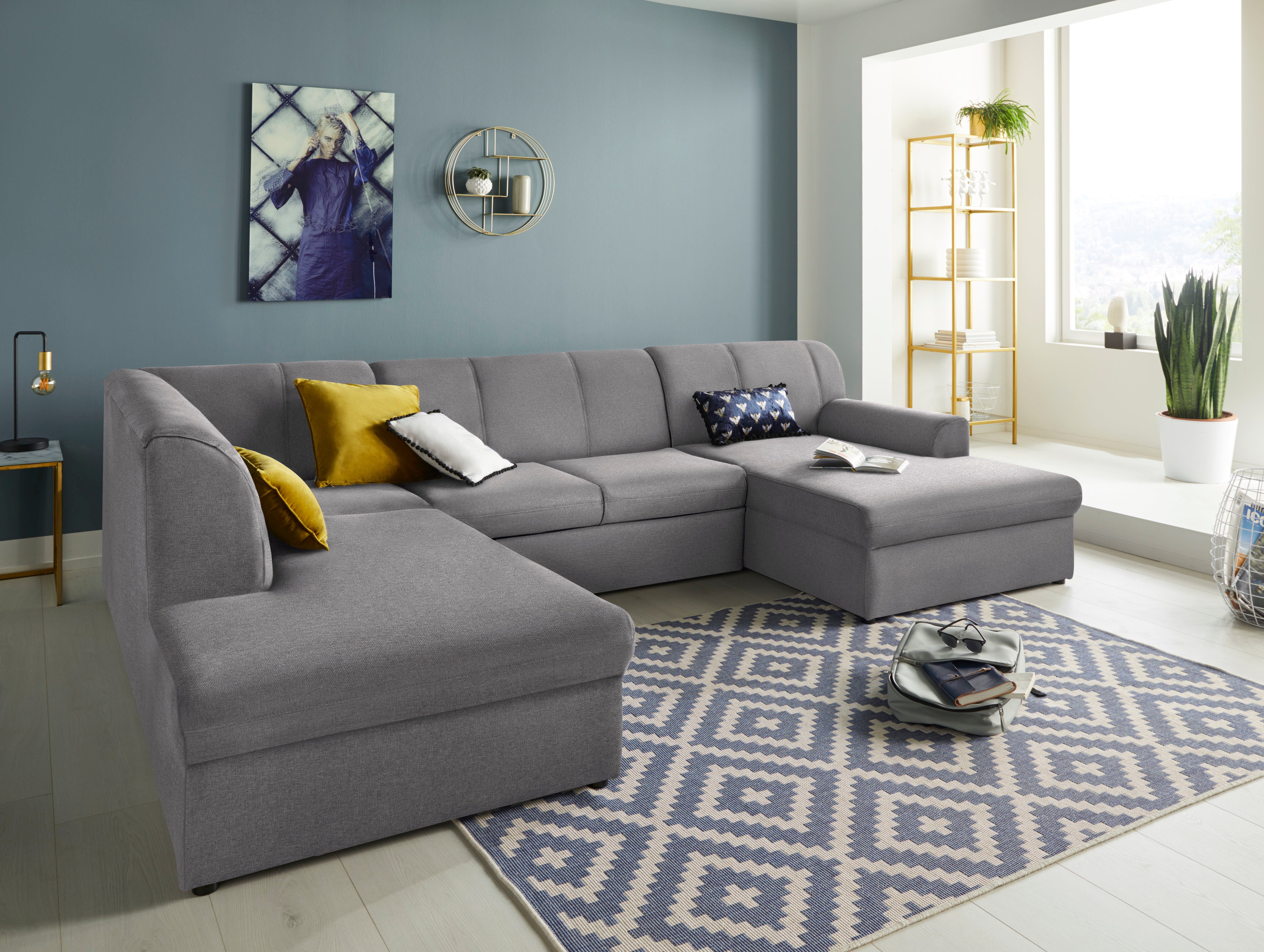 DOMO collection Wohnlandschaft "Topper, elegant und zeitlos, komfortabel, U günstig online kaufen