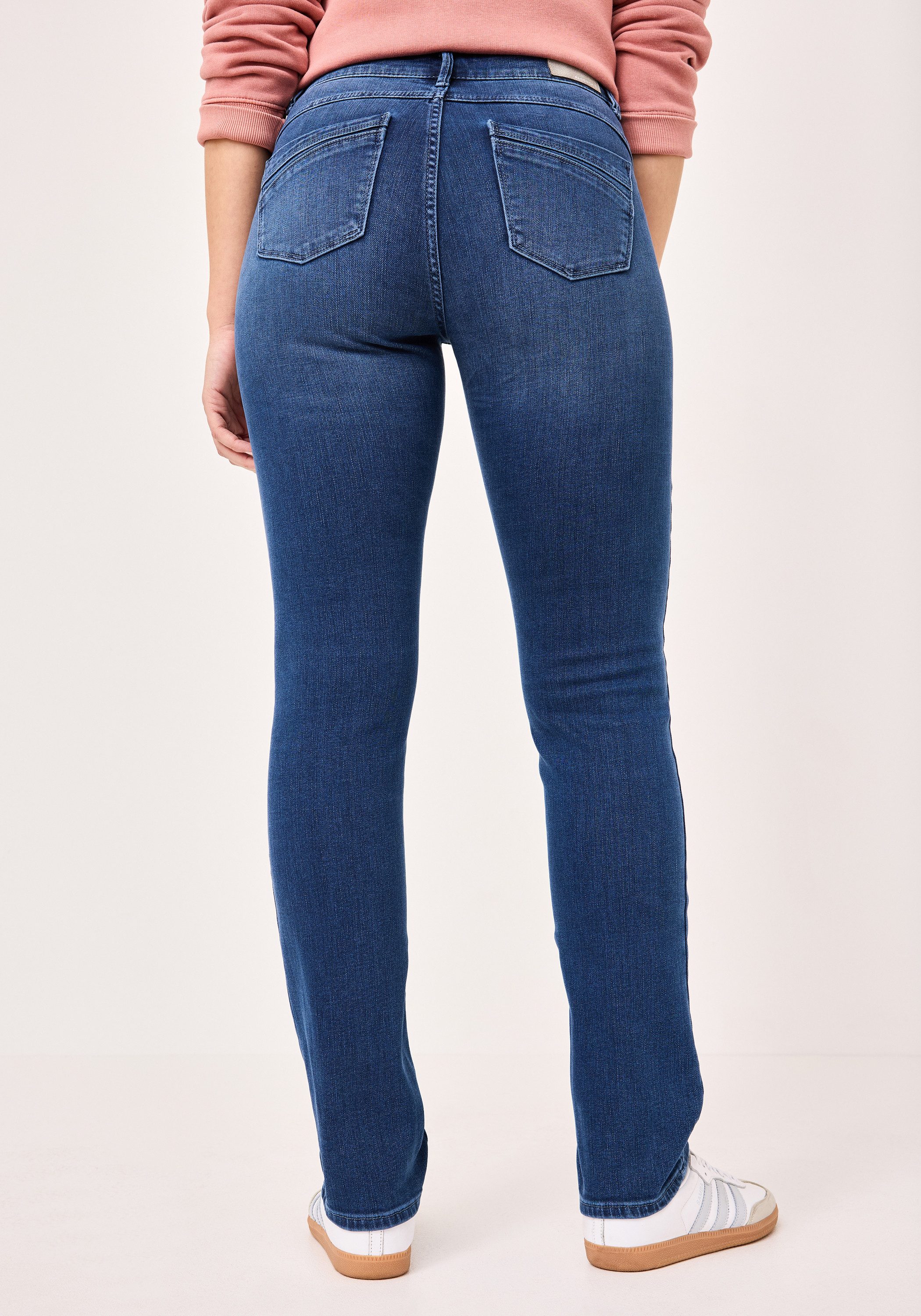 Paddock's Slim-fit-Jeans PAT 5-Pocket Damenjeans mit Motion & Comfort Stretch
