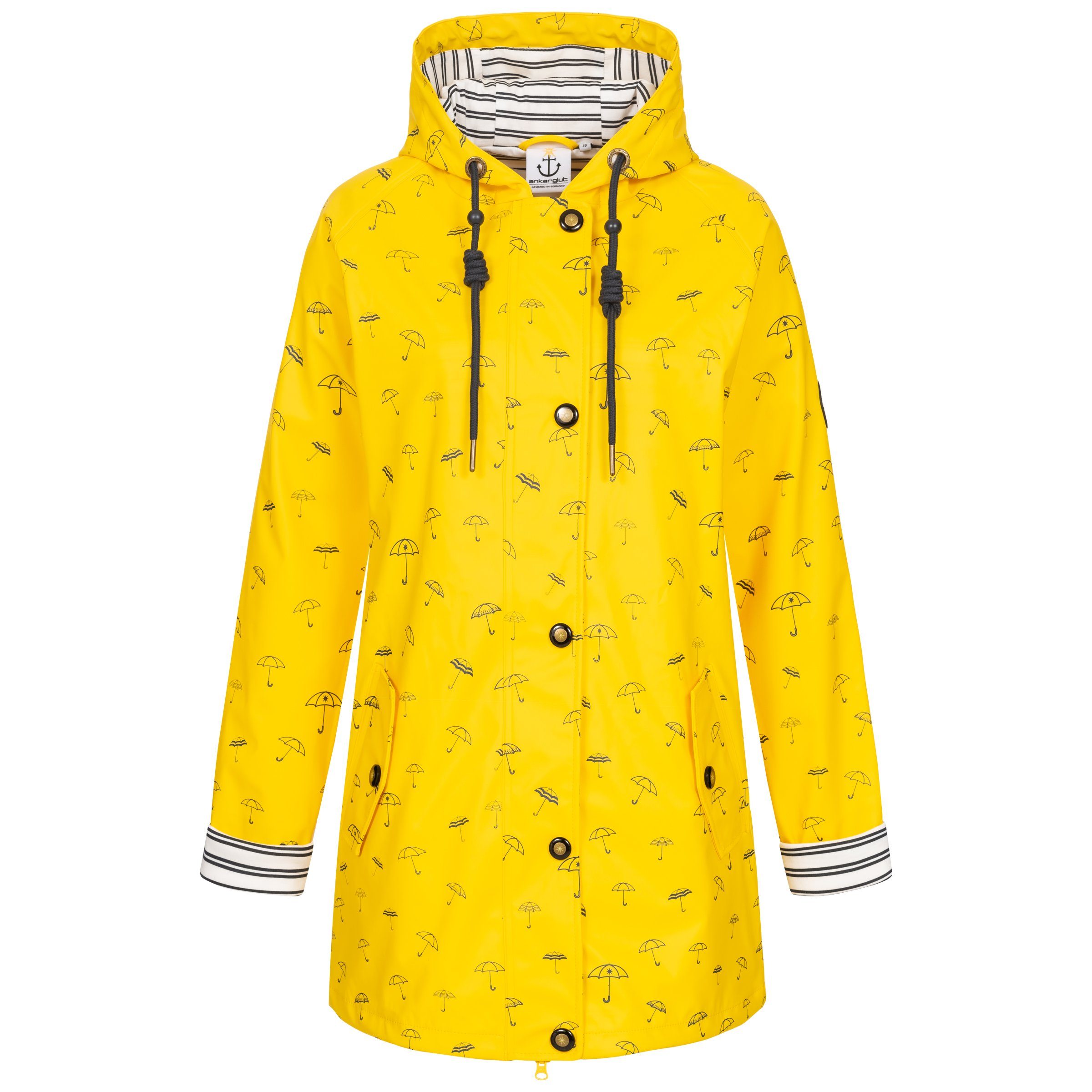 ankerglut Regenjacke Friesennerz #ankerglutbucht Regenmantel, Longjacket auch in Großen Größen erhältlich – Bild 5 von 5