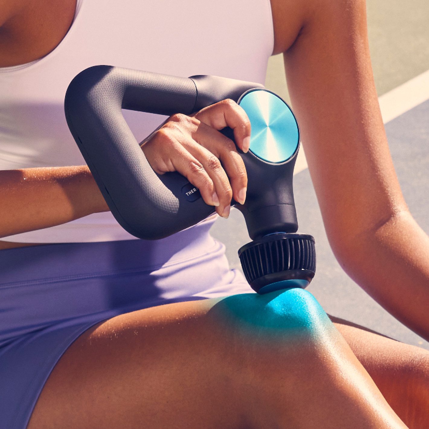 Massagepistole Theragun PRO Plus Kälteaufsatz zur Reduzierung von Entzündungen