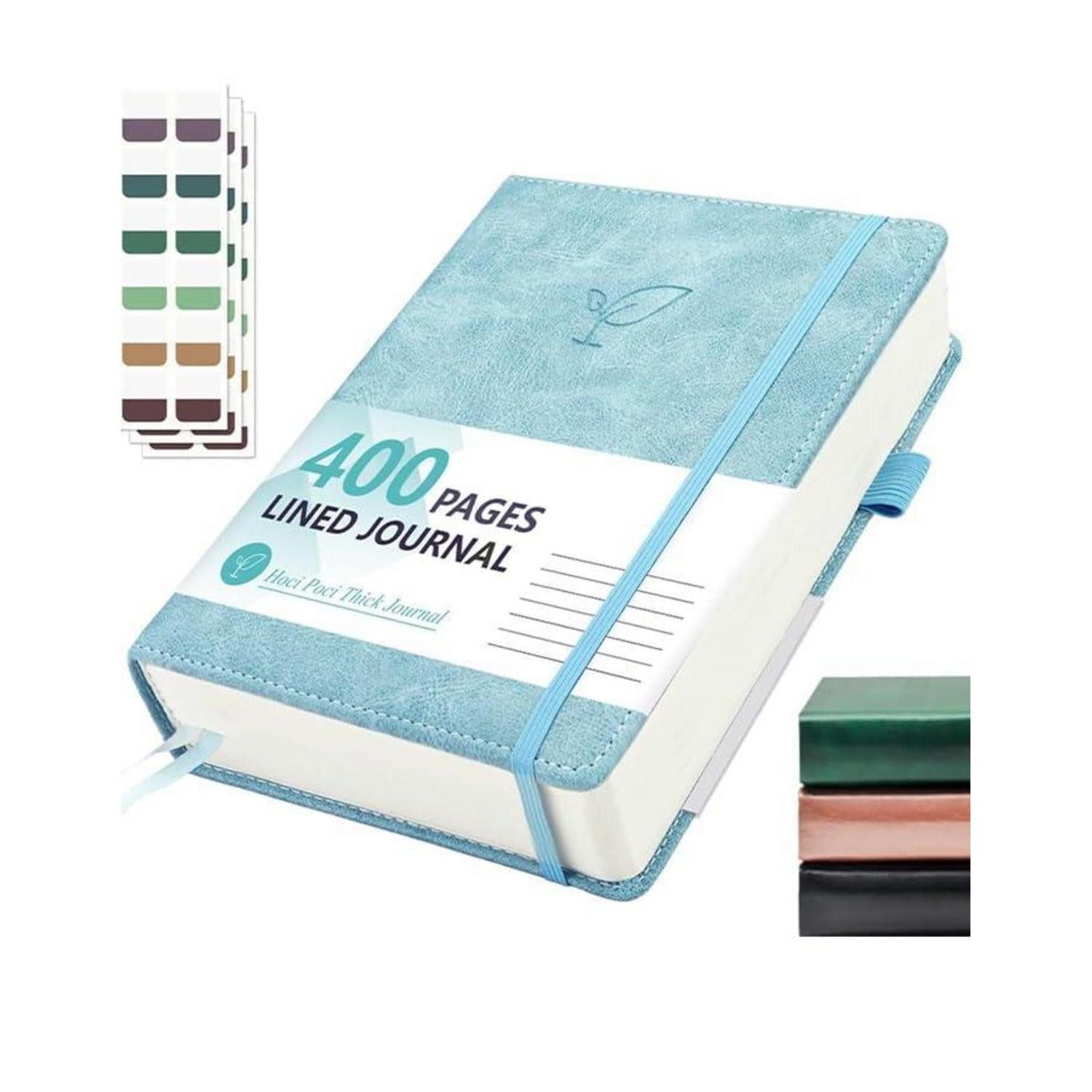 LuxusKollektion Notizbuch Notizbuch A5 400 Seiten Rauchblau