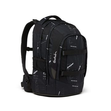 Satch Schulranzen Schulrucksack-Set PACK Ninja Matrix 2-teilig (2-teilig), Laptop-Fach, Your-Size-System, Schulranzen