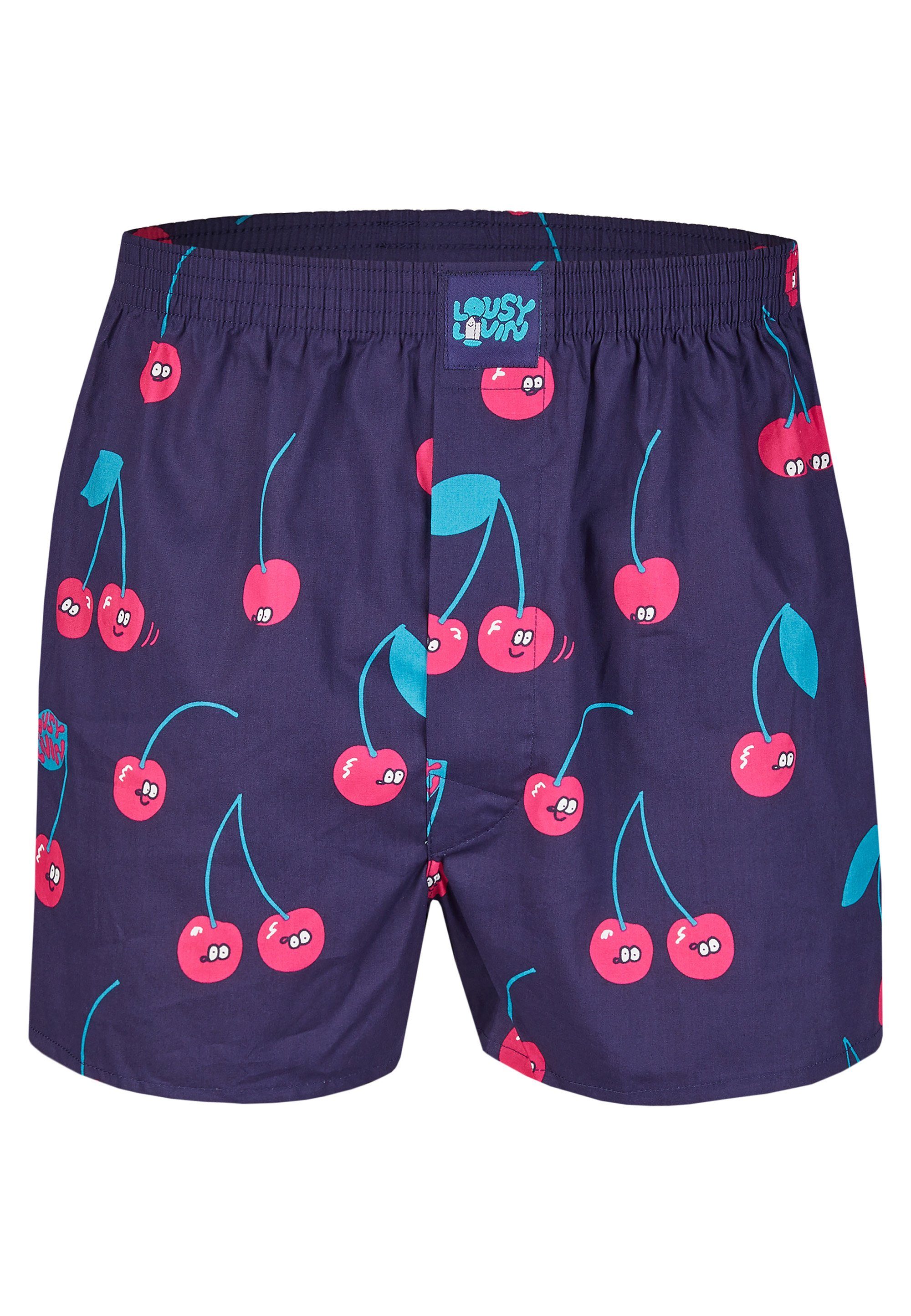 Lousy Livin Boxershorts Cherry & Berry im 2er-Pack mit buntem Design