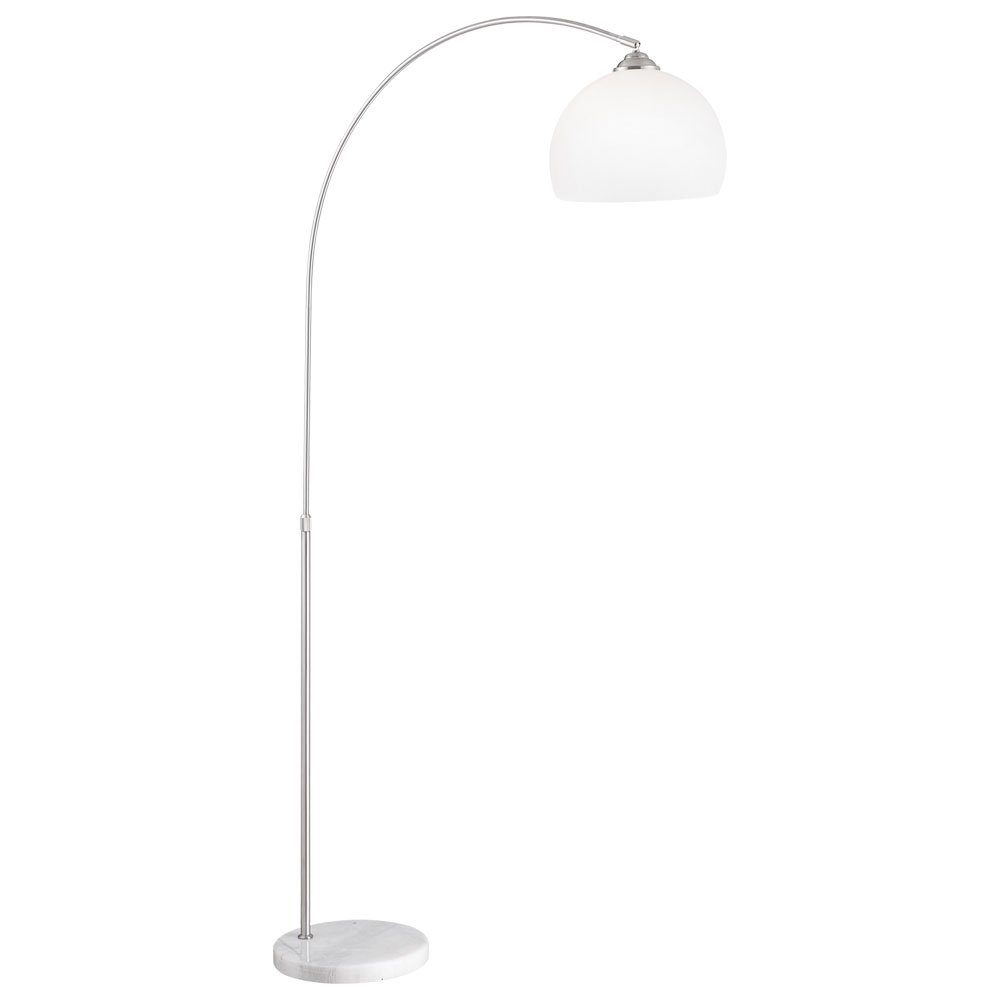GLOBO LIGHTING Stehlampe, Leuchtmittel nicht inklusive, Bogenleuchte Stehleuchte mit Marmorsockel
