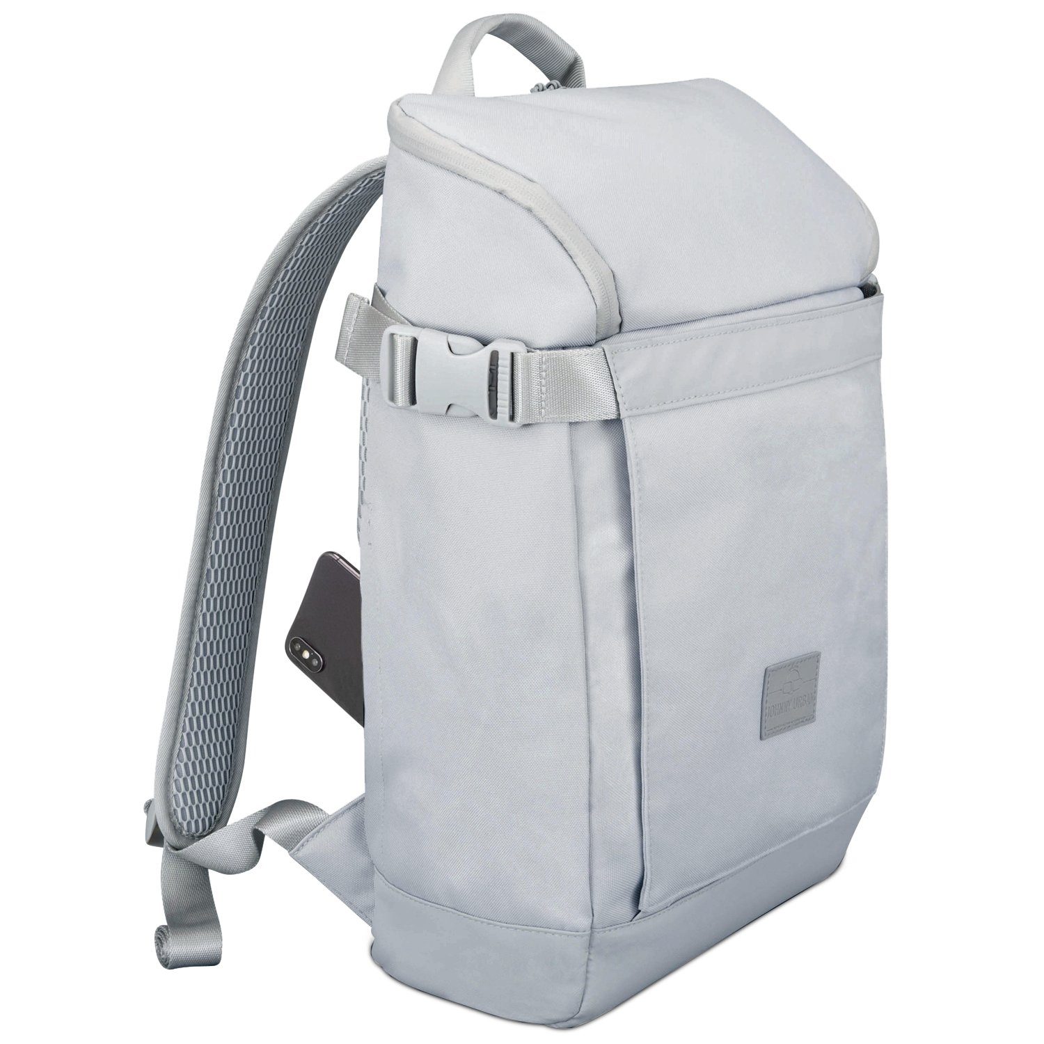 Damen Cityrucksack Herren, Johnny Rucksack Wasserabweisend Front, Flexible Urban Laptop LUCA grau Laptopfach,