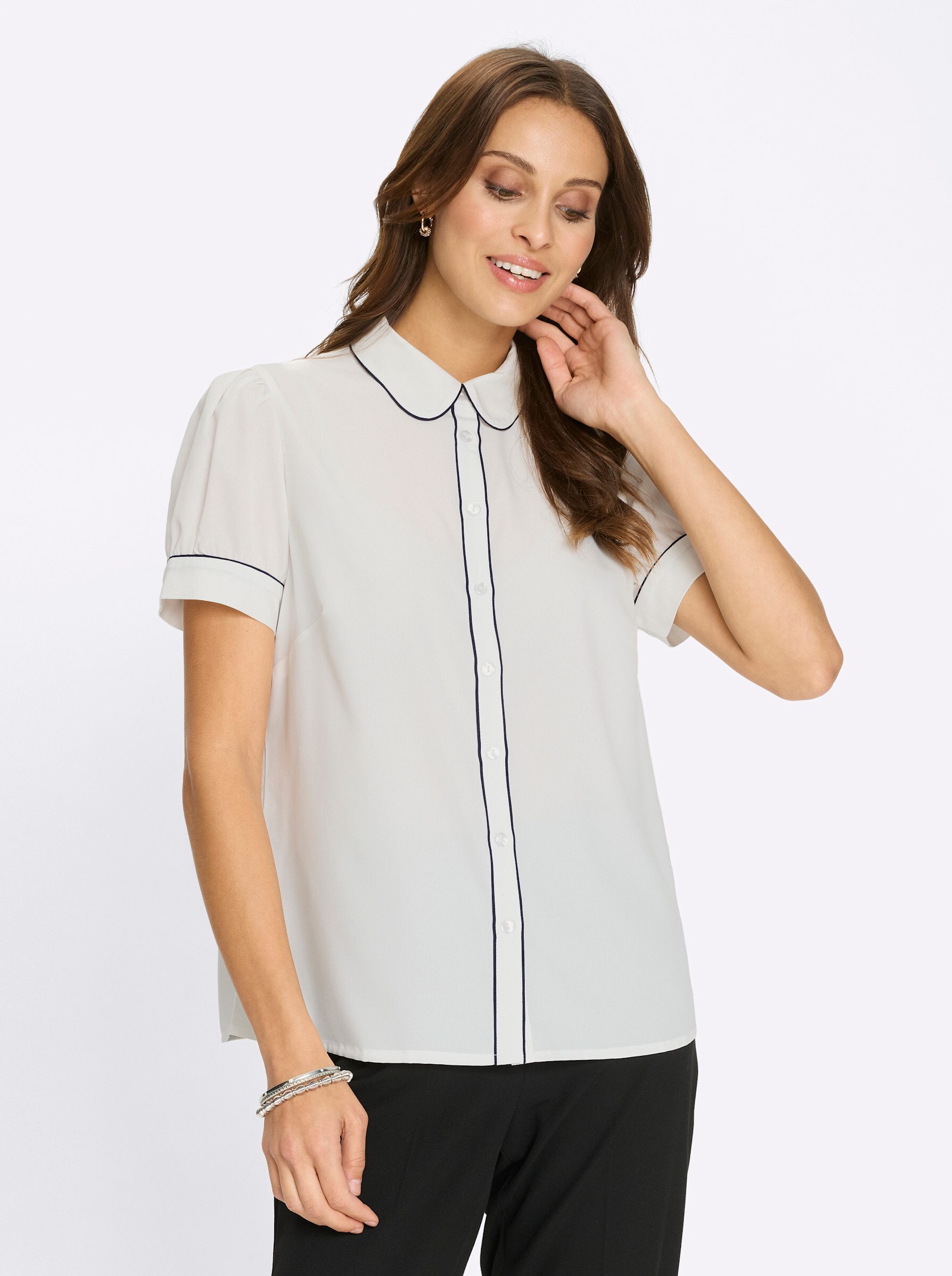 Witt Klassische Bluse Kurzarm-Bluse Kurzarm