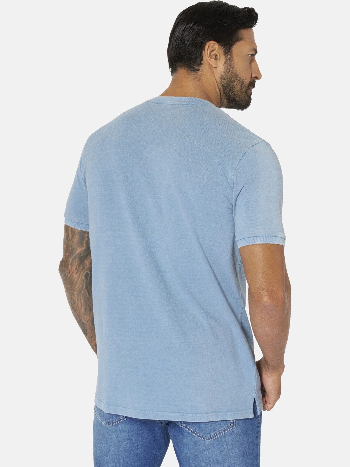 Jan Vanderstorm T-Shirt TAAGURD mit Strukturmuster günstig online kaufen