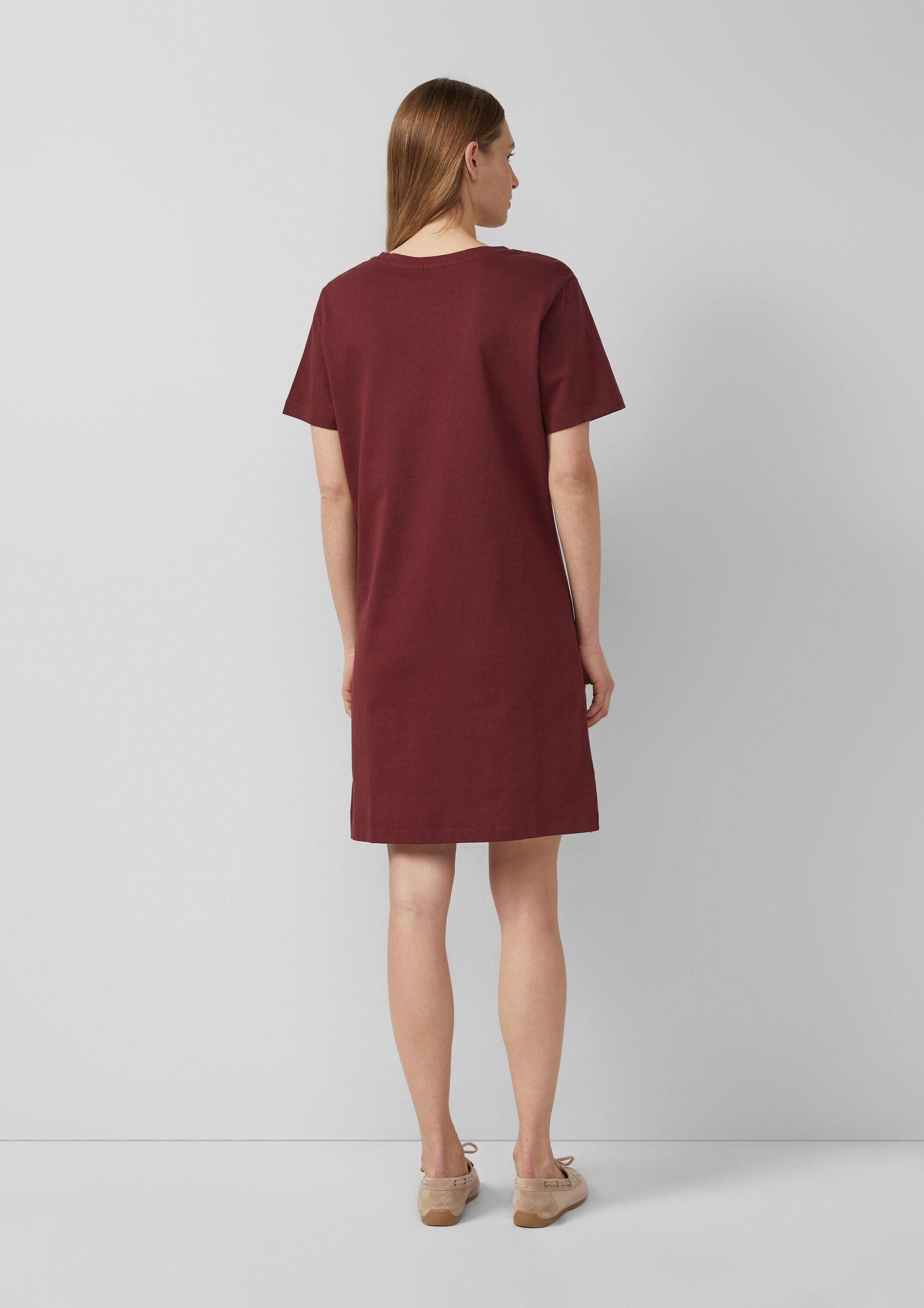 s.Oliver Midikleid Kleid Jersey-Kleid mit seitlichen Schlitzen