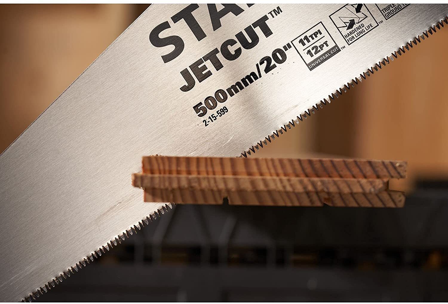 JetCut Holz Dekorationsmaterialien oder an Arbeiten für Handsäge Holzsäge PVC, Handsäge Plastik, STANLEY Fuchsschwanz, 2-15-599