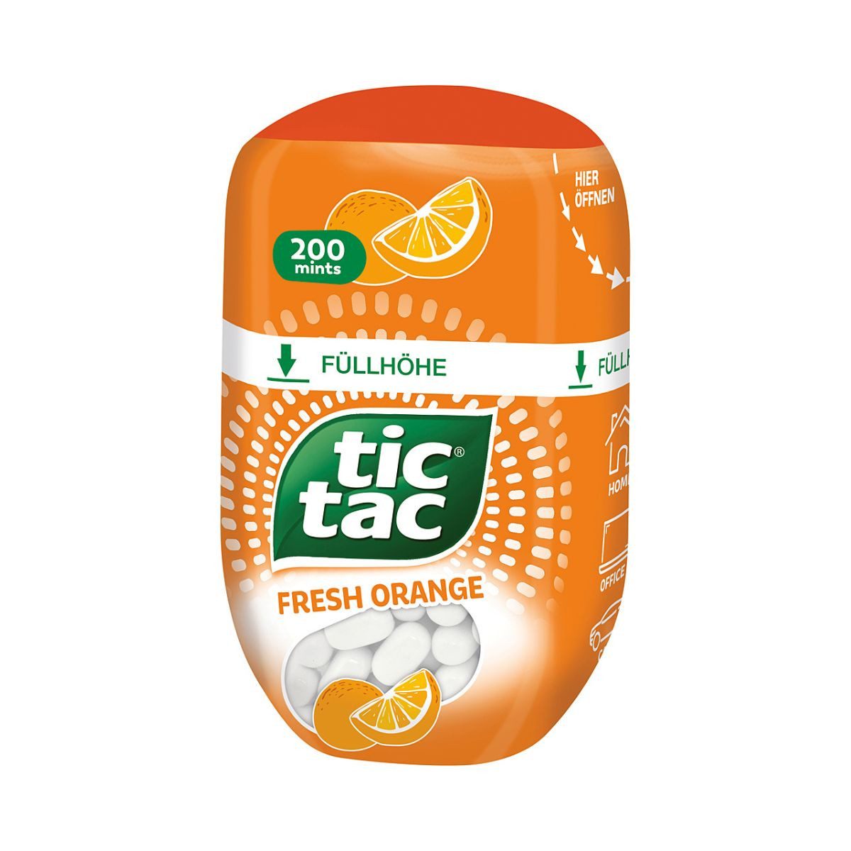 tic tac Süßigkeit, Tic Tac Fresh Orange Big Pack spritzig milder Orangen Geschmack 98g