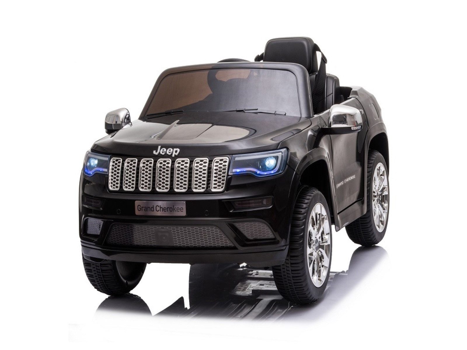 TPFLiving Elektro-Kinderauto Jeep Grand Cherokee - schwarz - Farbe: schwarz, Belastbarkeit 30 kg, Elektro Go-Kart - Kinder Elektrofahrzeug Kinderauto elektro