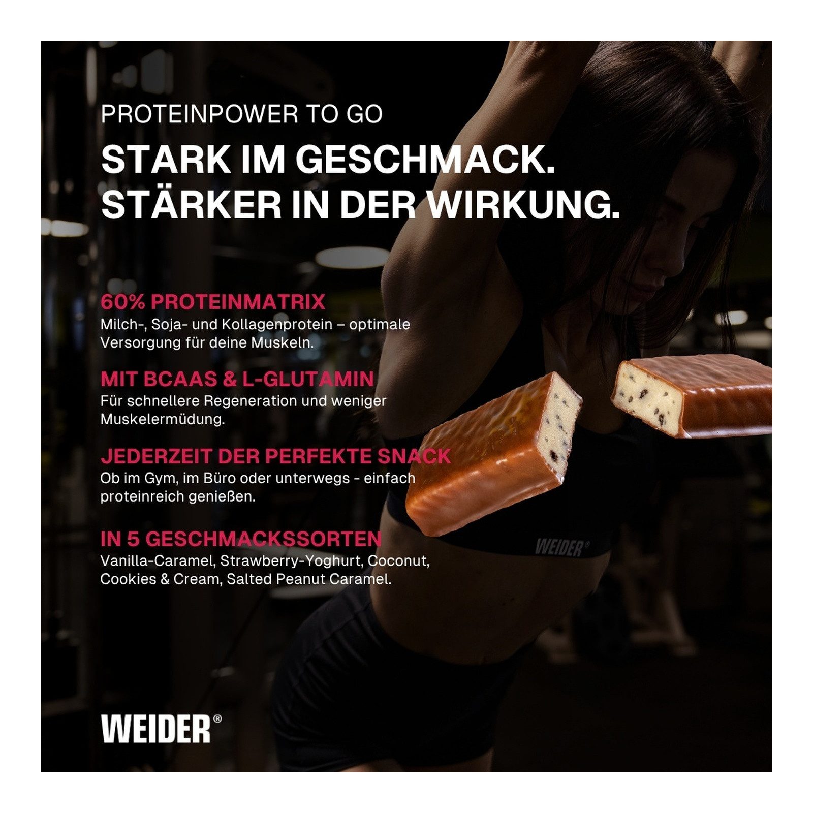 WEIDER® Weider 60% Proteinriegel -24er Pack Bar