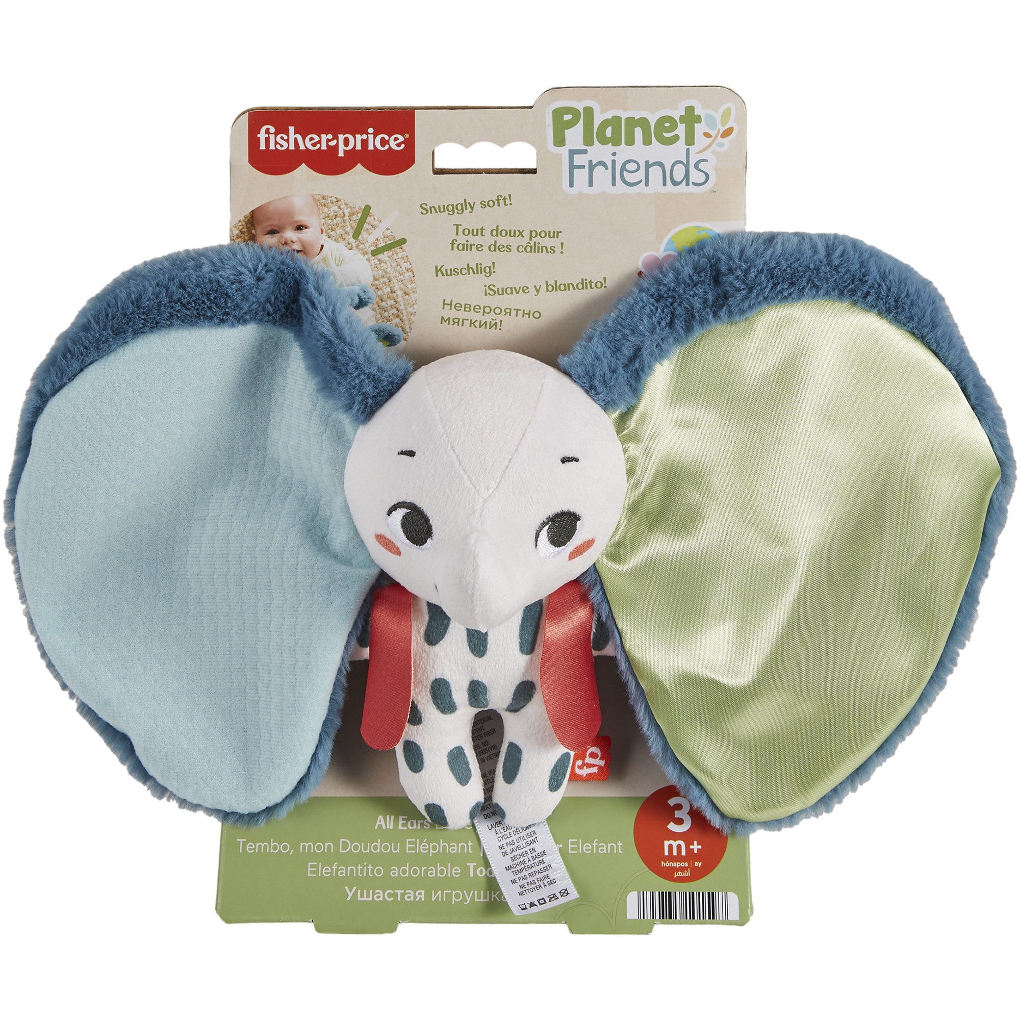 Fisher-Price® Kuscheltier Fisher-Price Planet Friends Riesenohr Elefant