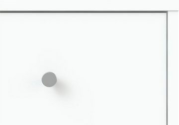 Home affaire Nachtkommode, Mit grauem Knopfgriff, einfache Selbstmontage, 37,9 x 48,4 x 30,1 cm