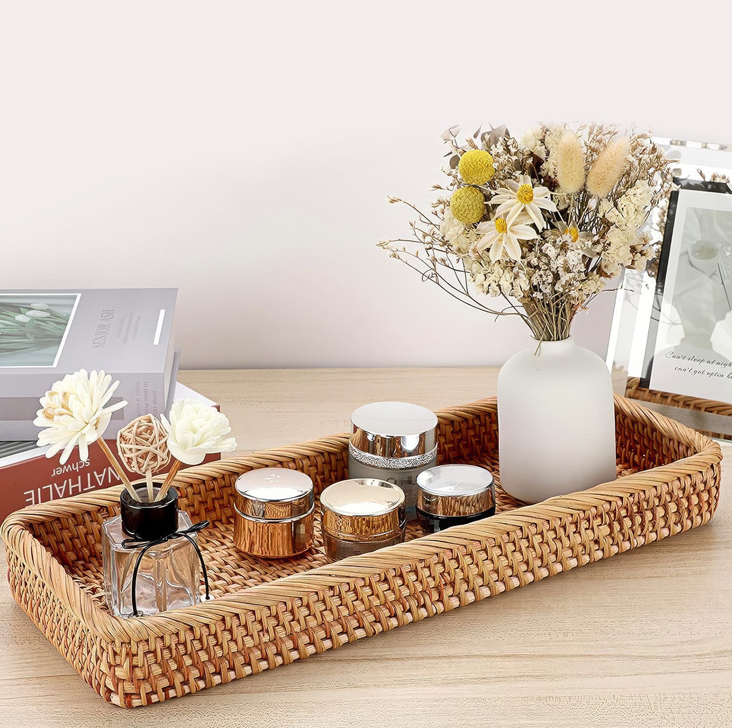 BlingBin Aufbewahrungskorb Rattan Badezimmer Geflochten KöRbe günstig online kaufen
