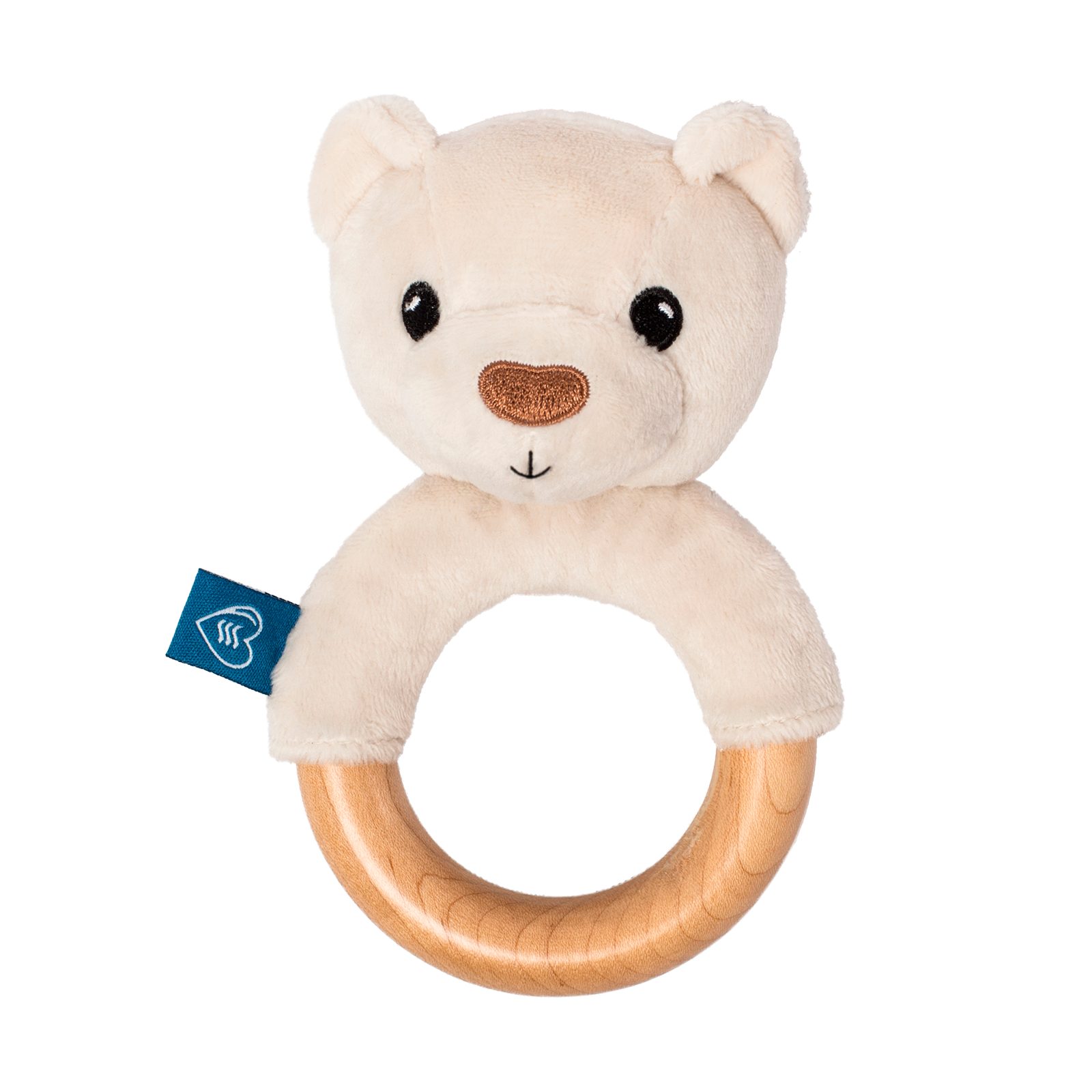 Beißring Greifspielzeug ökologischer Beißring Baby Holz Zahnungshilfe