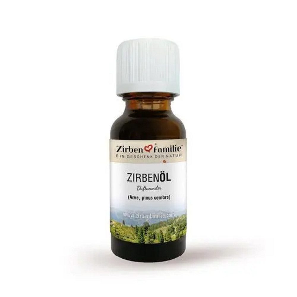 Zirbenfamilie Duftöl Zirbenöl 20ml Zirbenfamilie (1 Fläschchen, 1-St., 1 Fläschchen), ätherisches ZirbenÖl