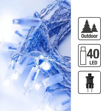 Hellum LED-Lichterkette LED-Lichterkette 40 BS blau/transparent außen