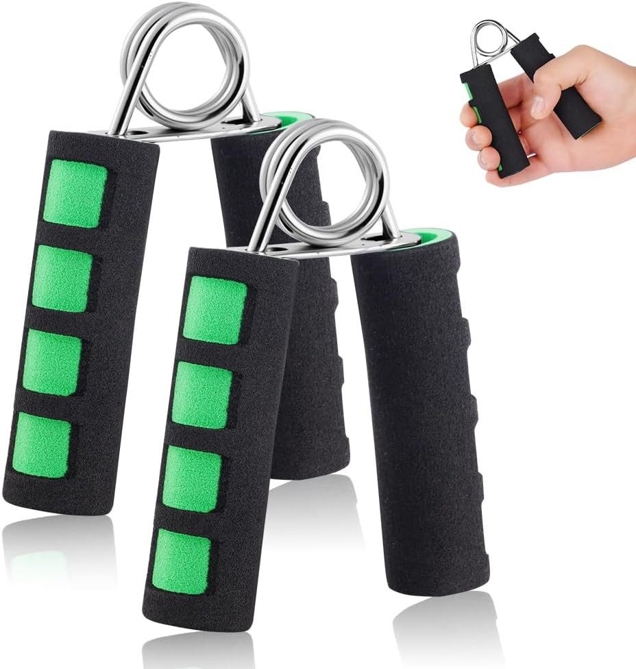 Handmuskeltrainer 2 Pack Griffkraft Trainer Handtrainer Unterarmtrainer Fitness Grün A