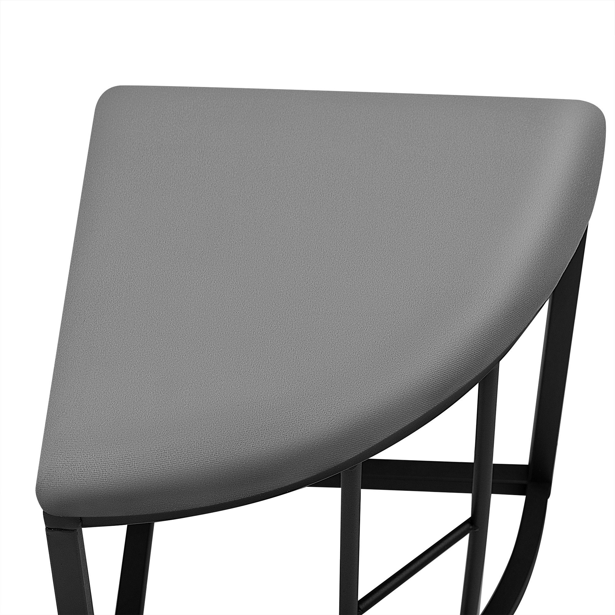 Essgruppe, (Küchentisch Set, 7-tlg., Esstisch mit 6 Hockers), Tisch in Marmoroptik, Samt Hocker, Stahlrahmen
