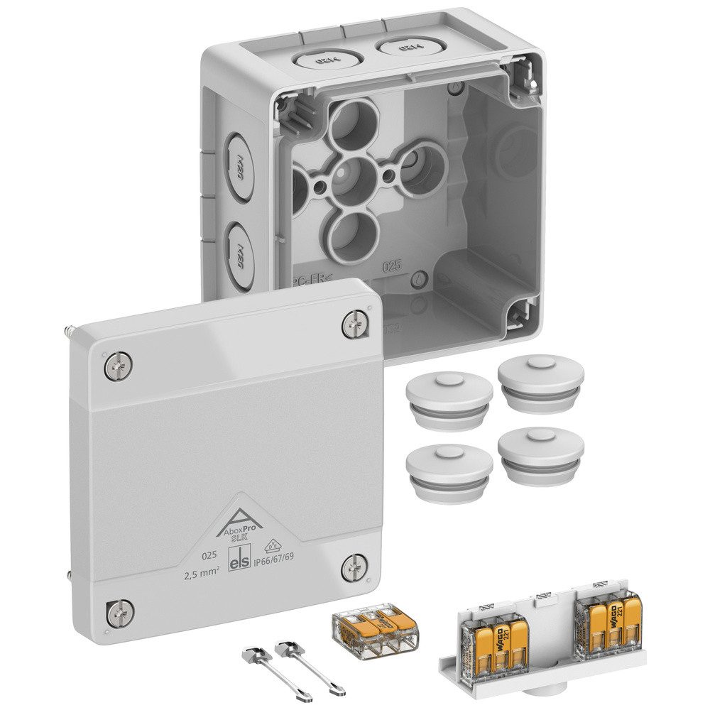 SPELSBERG Verteilerbox Spelsberg 40247001 Abzweigkasten (L x B x H) 92 x 92 x 60 mm Grau IP66