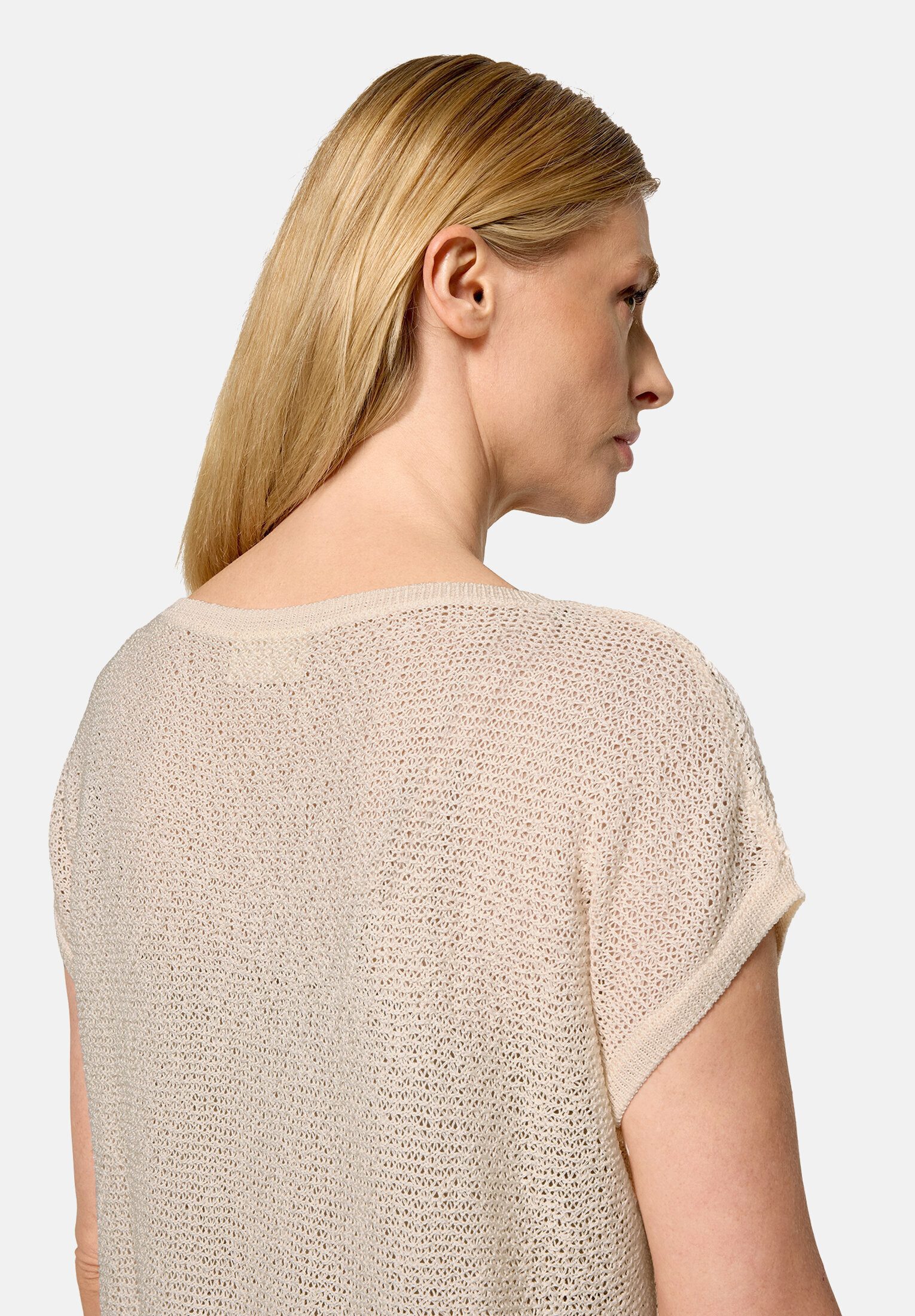 Cartoon Stricktop Damen mit Rundhalsausschnitt