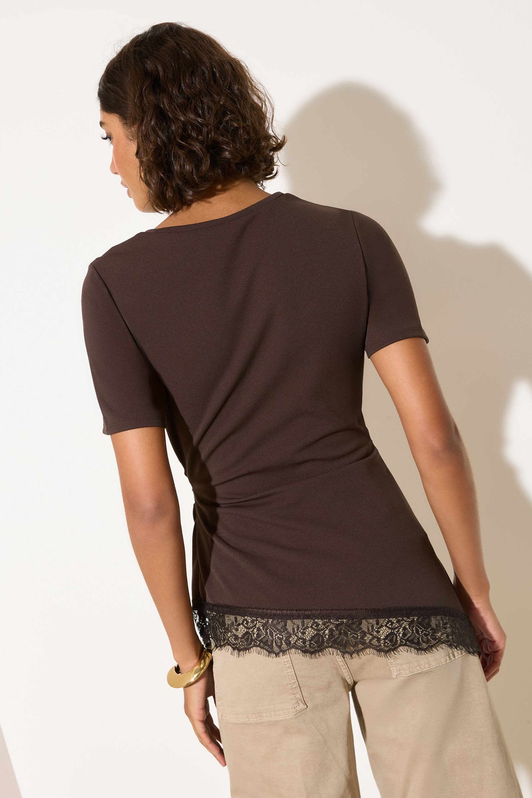 Friends Like These Kurzarmbluse Friends Like These Asymmetrisches Oberteil günstig online kaufen