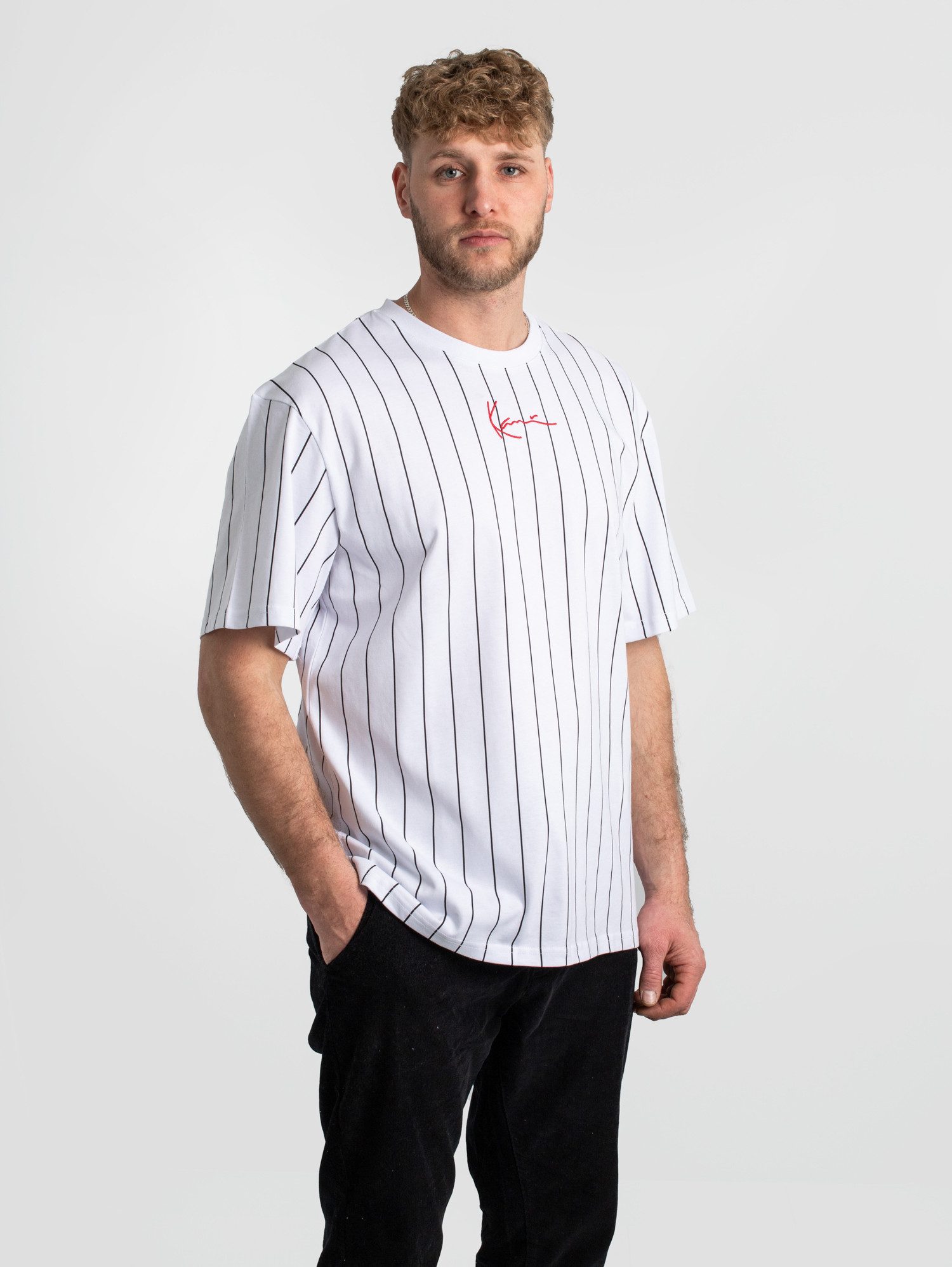 Karl Kani T-Shirt Karl Kani Small Signature Pinstripe Tee – Bild 5 von 5