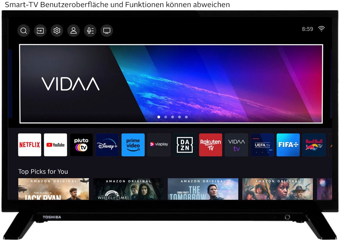 Toshiba 24WV2F63DA LED-Fernseher (60 cm/24 Zoll, HD ready, Smart-TV)