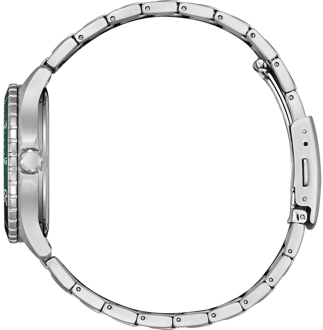 Citizen Solaruhr AW1828-80X, Armbanduhr, Herrenuhr, Damenuhr, Edelstahlarmband, bis 10 bar wasserd.