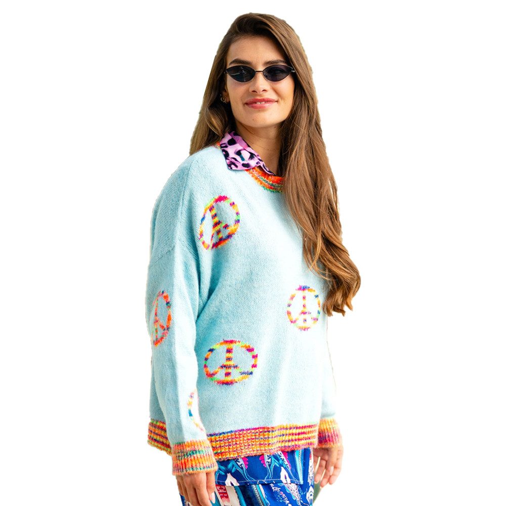 Miss Goodlife 2-in-1-Pullover Miss Goodlife Pullover Peace MG11438, lightblue