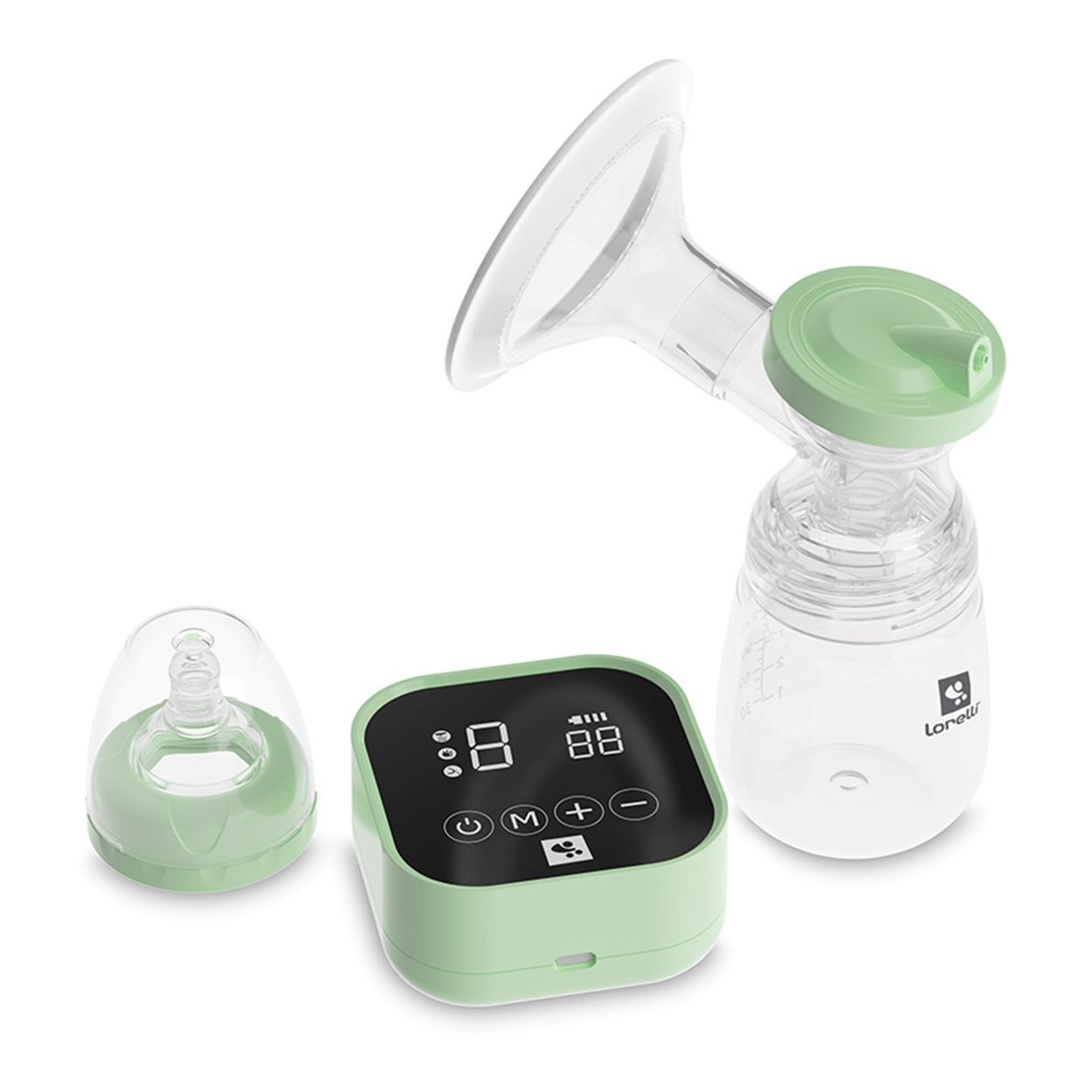 Lorelli Elektrische Milchpumpe Lea, elektrisch, 180 ml, Timer, LED-Anzeige, 4 Modi, 9 Vakuumstufen