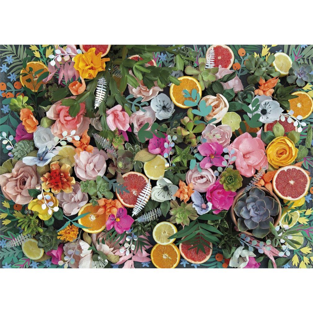 GIBSONS Puzzle Papier Blumen Puzzle 1000 Teile, Puzzleteile