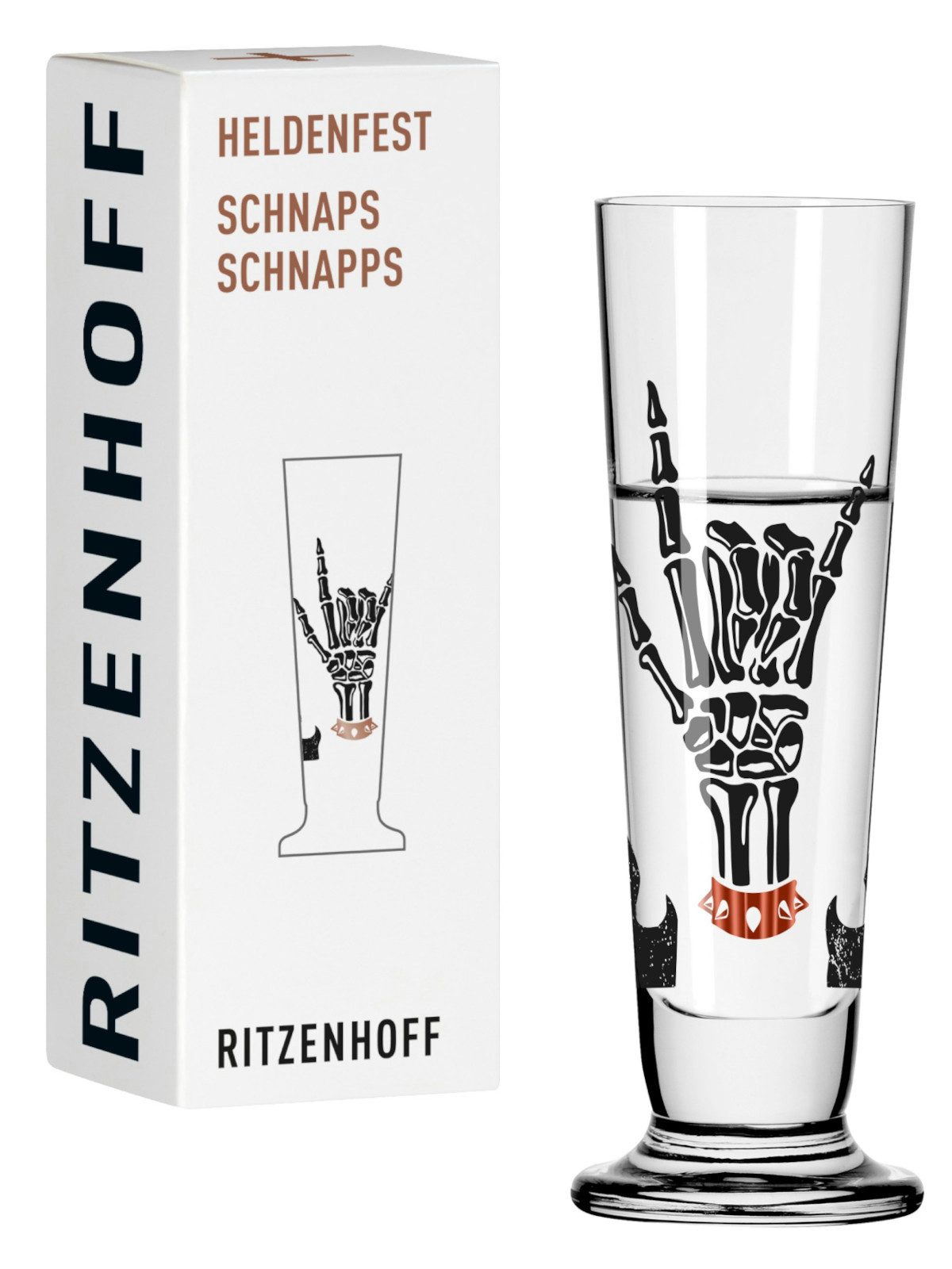 Ritzenhoff Schnapsglas Heldenfest Schnapsglas (E. Sprenger-Pieper) H25 #18, Kristallglas