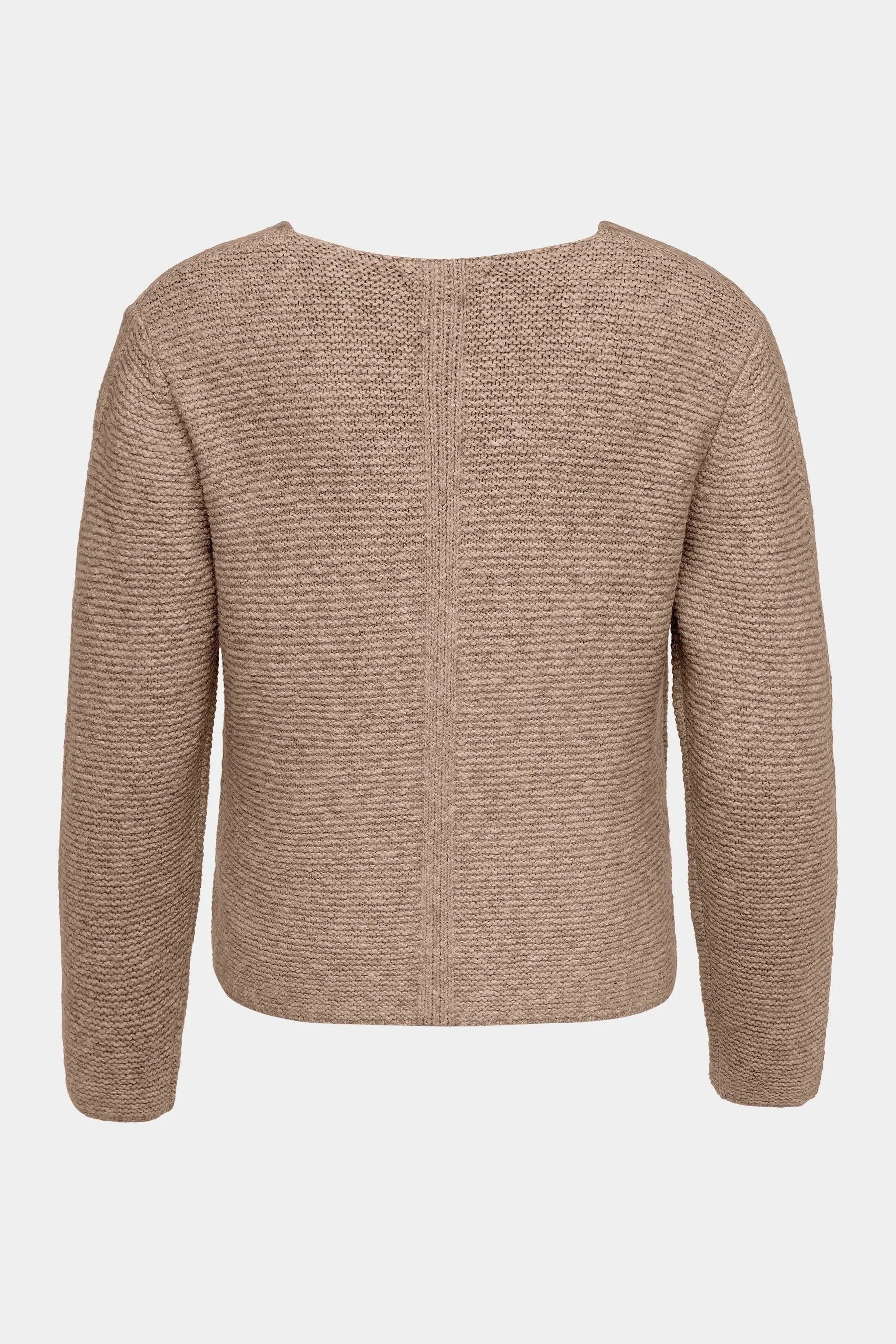 Cassis Strickpullover Cassis V-Ausschnitt Pullover TAUPE