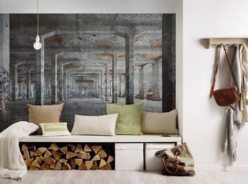 living walls Fototapete Designwalls Concrete Posts, glatt, (5 St), Vlies, Wand, Schräge, Decke