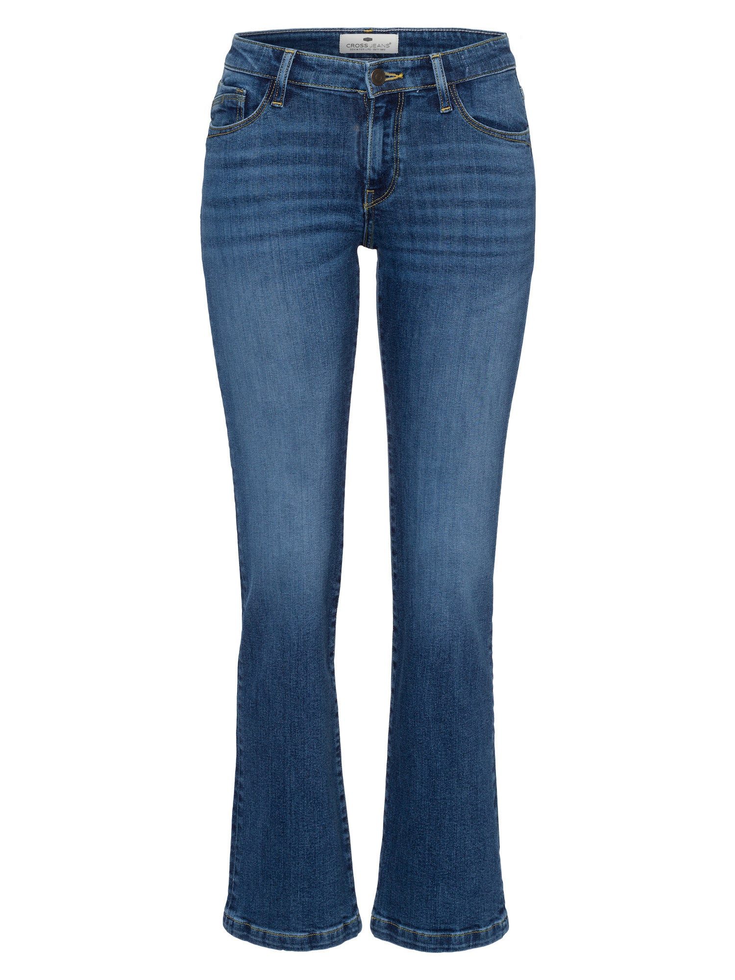 CROSS JEANS® Stretch-Jeans CROSS JEANS LAUREN mid blue H485-023