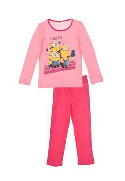 Minions Schlafanzug Kinder Jungen Pyjama langarm Schlaf-Set (2 tlg)