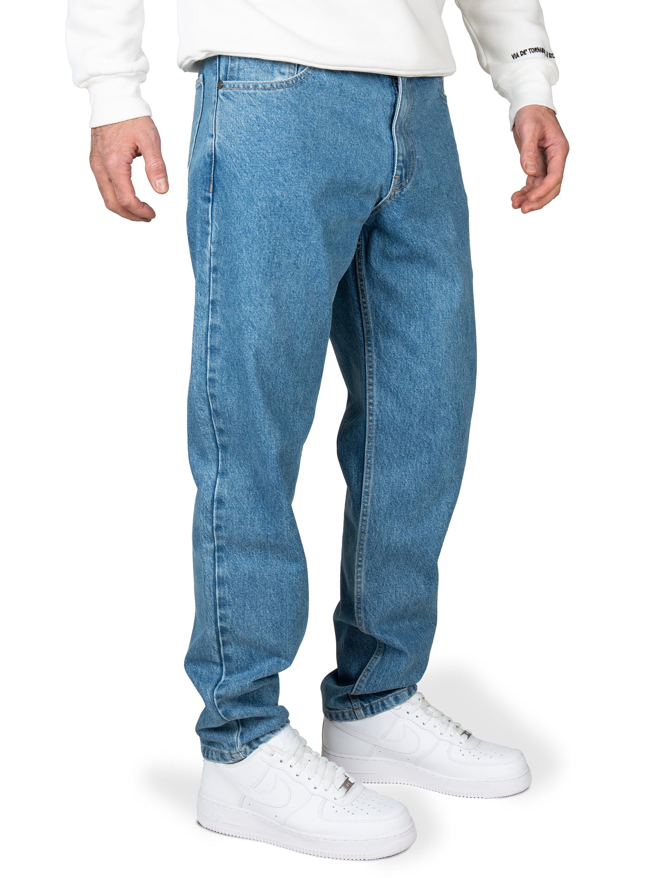 Loose-fit-Jeans Pittman (Coronet Blue Jeans 183922) Titan Herren Jeans bequeme Baumwoll Blau