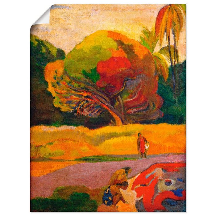 Artland Wandbild Paul Gauguin Frauen am Fluß Wiesen & Bäume (1 St) als Leinwandbild Wandaufkleber oder Poster in versch. Größen