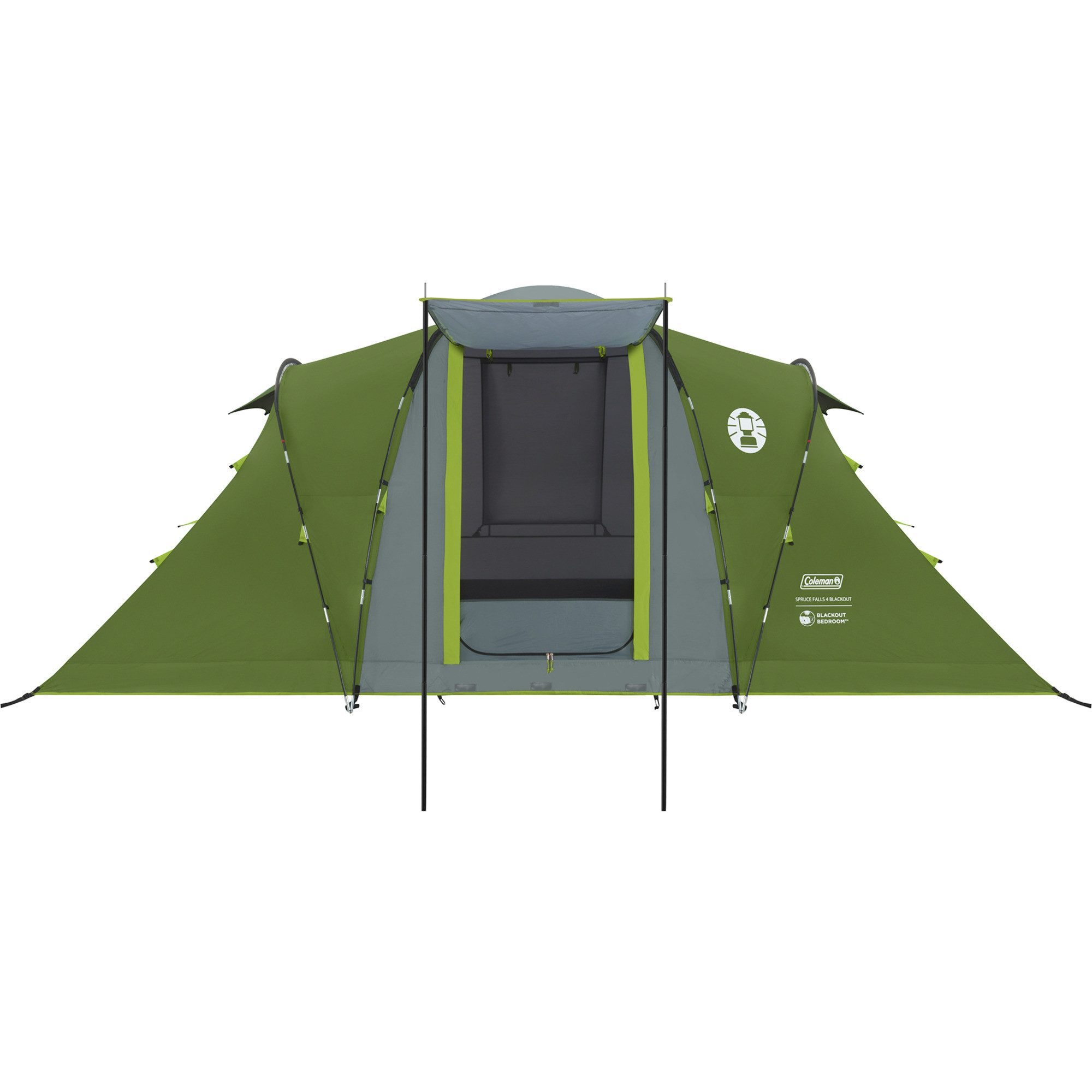 COLEMAN Kuppelzelt Coleman Tunnelzelt Spruce Falls 4 BlackOut, Zelt, Personen: 4
