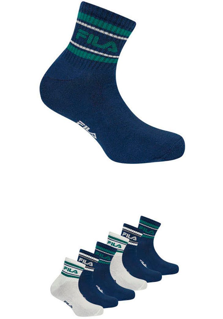 Fila Freizeitsocken MAN LIFESTYLE QUARTER SOCKS (6-Paar) mit auffälligem Lo günstig online kaufen
