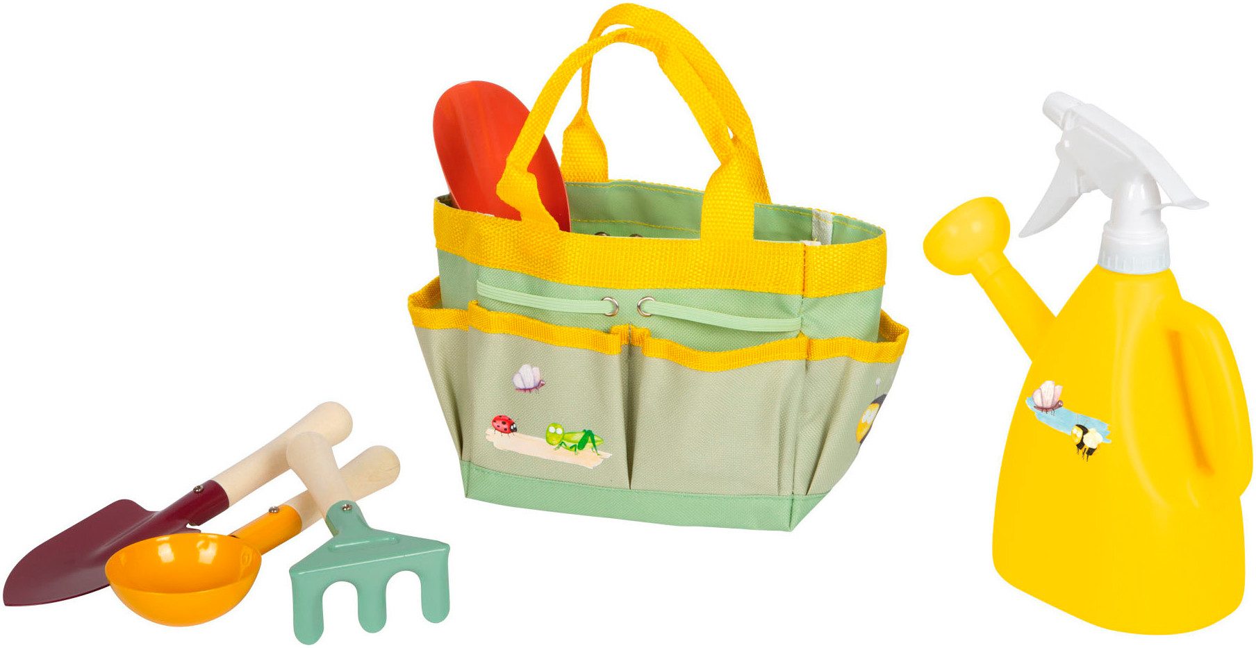 Small Foot Kinder-Gartenset Gartentasche + Werkzeug, Tiny Garden, (Set, 6-tlg)