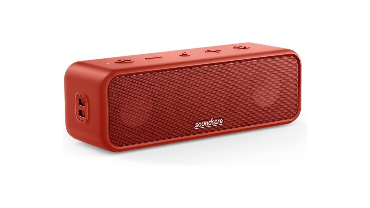 SoundCore 3 Stereo-Sound Bluetooth-Lautsprecher (Bluetooth, Titan-Membran, PartyCast, 24 Stunden Akku, BassUp)