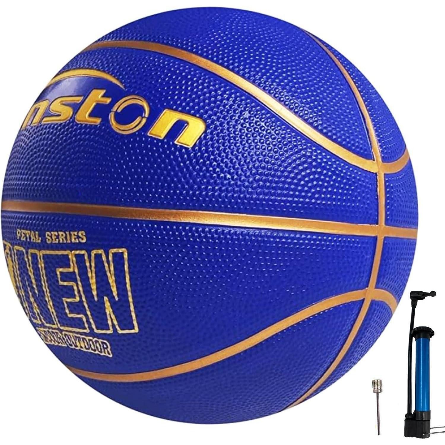 LuxusKollektion Basketball Basketball Größe 7 Pumpe Draußen Erwachsene Jugendliche Blue