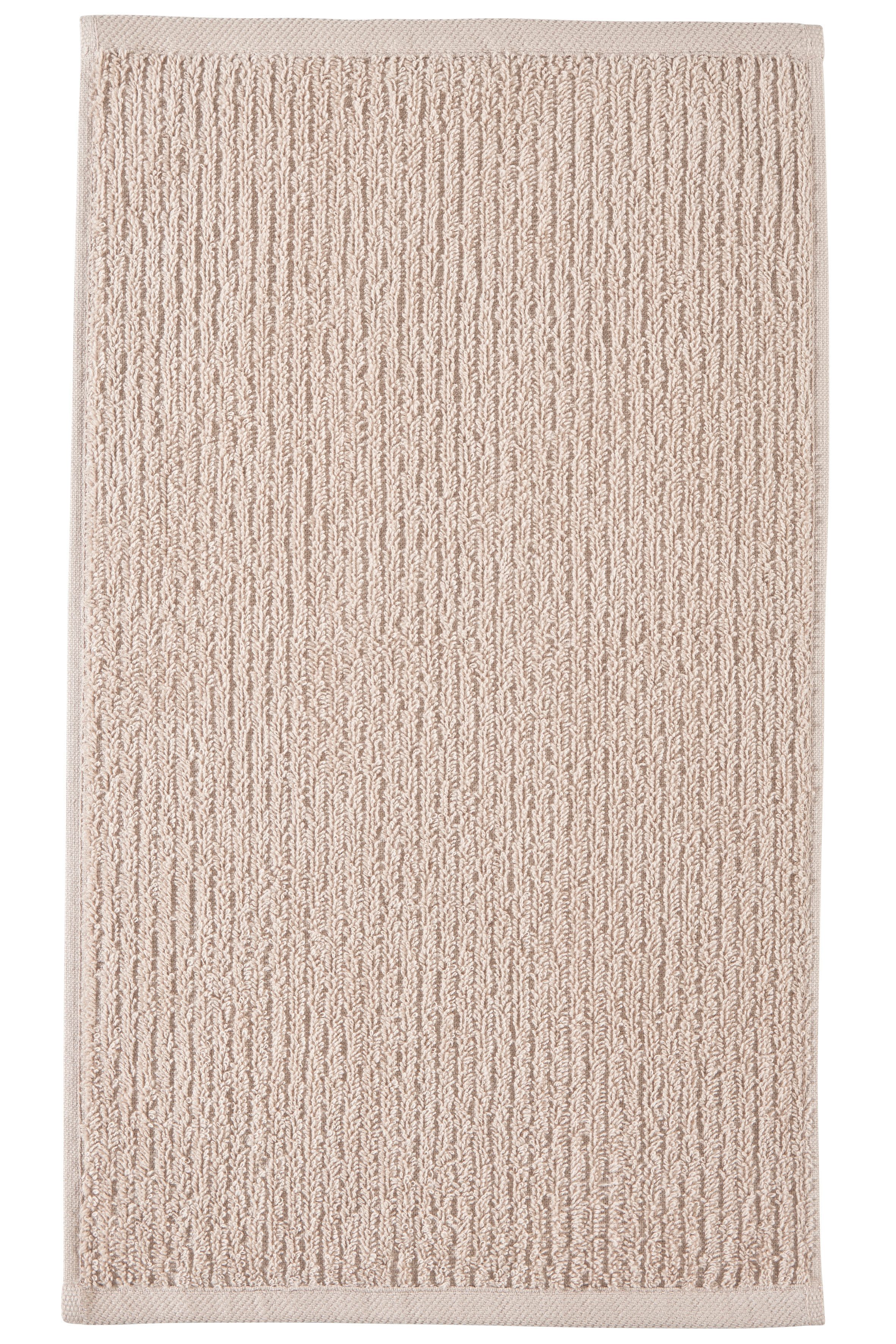 OTTO home Gästehandtücher Riva, 30x50, Premium Handtücher, 500 gr/m², Webfrottier (3-St), Hoch-Tief-Struktur, Streifen, weich, 5 Jahre Garantie – Bild 3 von 5