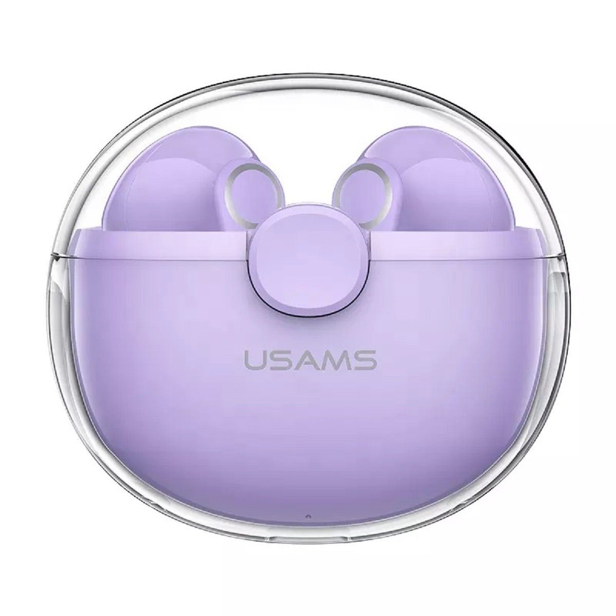 USAMS BU12 TWS Lila für Apple, Control, Samsung, LG 5.1 Touch (Bluetooth Mikrofon usw) Ladebox Kabellos Huawei, In-Ear Ohrhörer Smartphome, Bluetooth, 5.1, BT mit Bluetooth-Kopfhörer