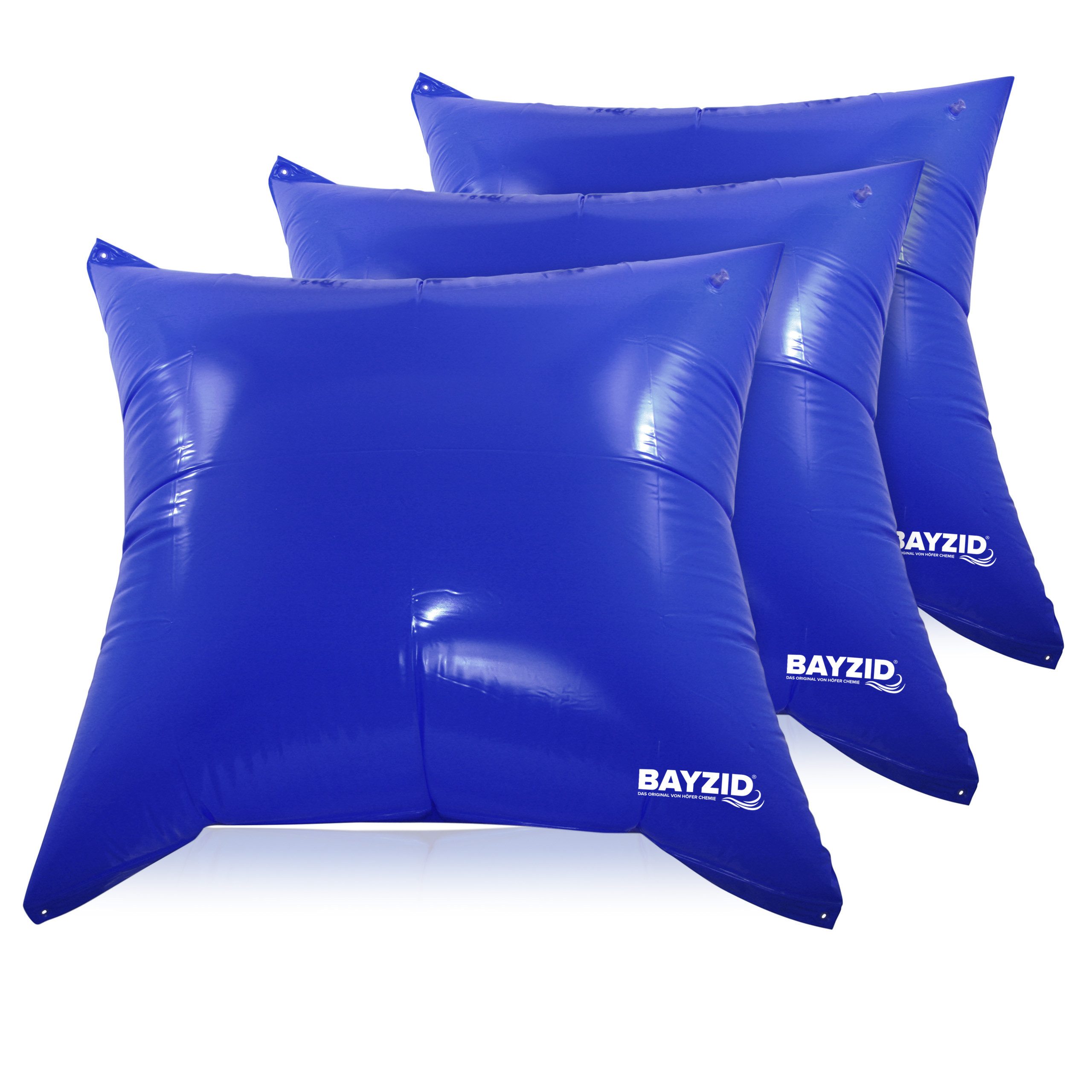 Höfer Chemie GmbH Poolpflege 3 x Pool Winter Luftkissen 122 x 122 x 55 cm, Schützt die Poolfolie vor Eisdruck im Winter