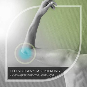 SaniVerde Ellenbogenbandage SaniVerde® - Ellenbogenbandage mit Klettverschluss I Ellenbogen Bandage für Tennisarm und Golferarm