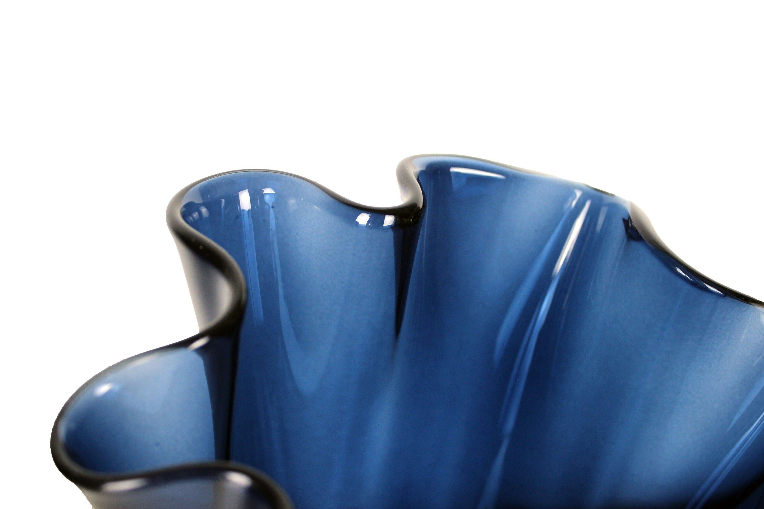 (1 Europa, Tischvase 1 Glasvase), Handgefertigt Stück, Premiumqualität in St., Home Signature mundgeblasene Collection 1x blau in Glasvase